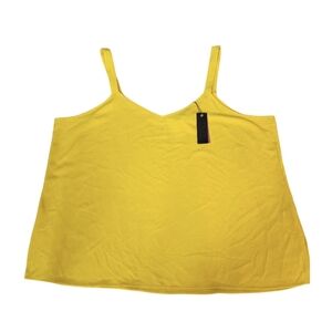 🌼3 for $15🦋 MOD LUSIVE Flowy Textured VNeck Tank Fall Layering Mustard Size 2x